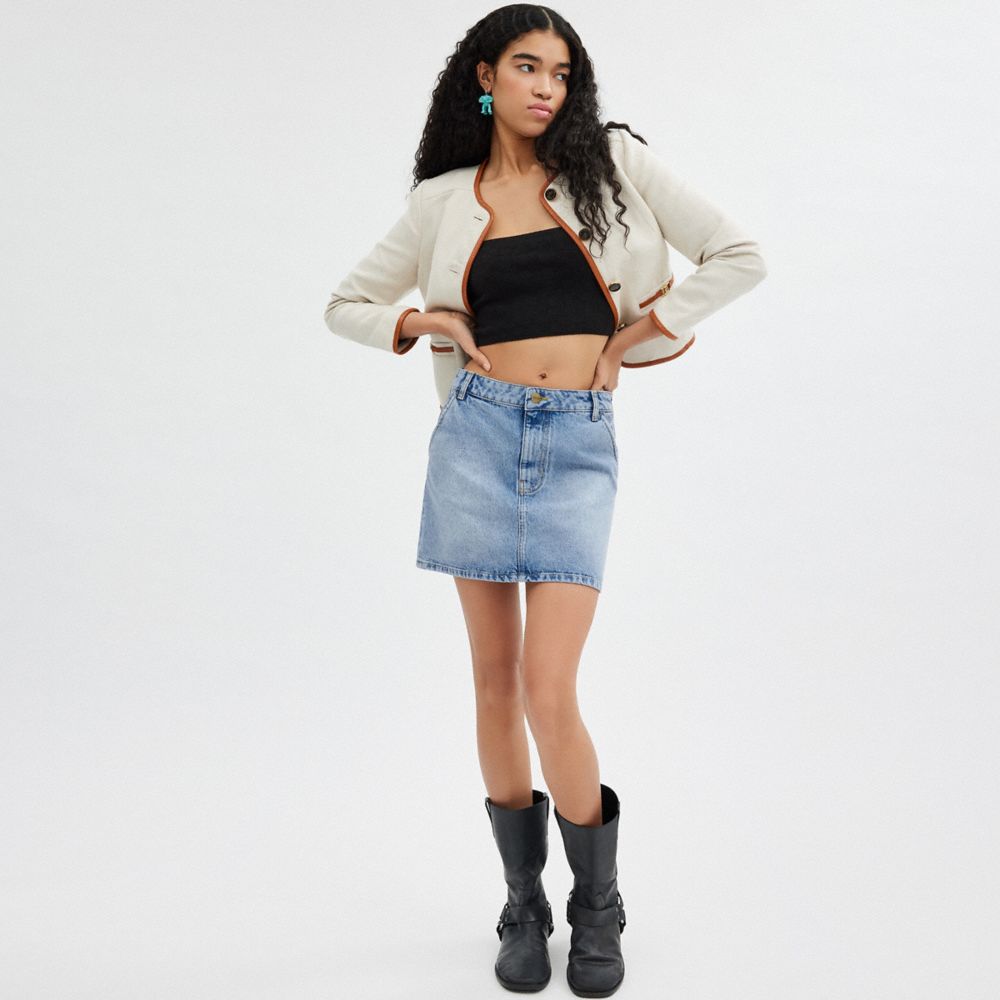 Coach Denim Skirt Azuis | COH866037