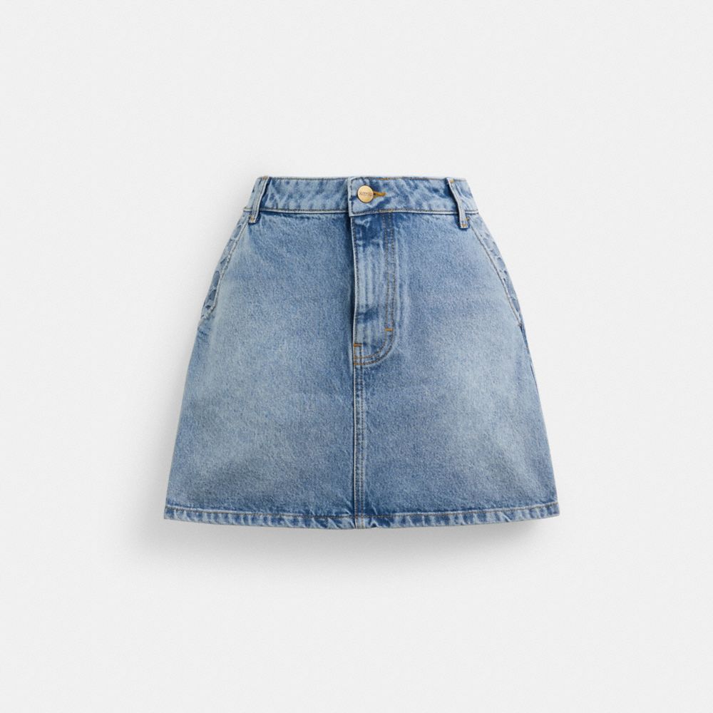 Coach Denim Skirt Azuis | COH866037