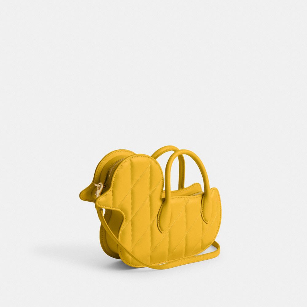 Coach Duck Bag With Quilting Amarelas | COH864913