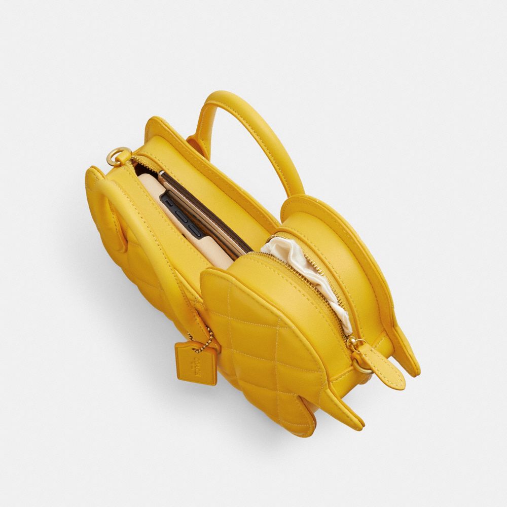 Coach Duck Bag With Quilting Amarelas | COH864913