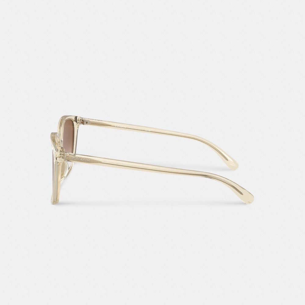 Coach Embedded Wire Square Sunglasses Marrom Rosa | COH866357