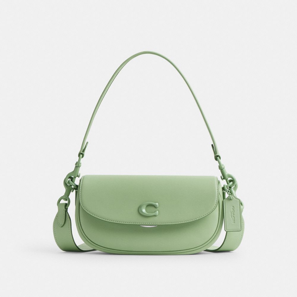 Coach Emmy Saddle Bag 23 Prateadas | COH865227