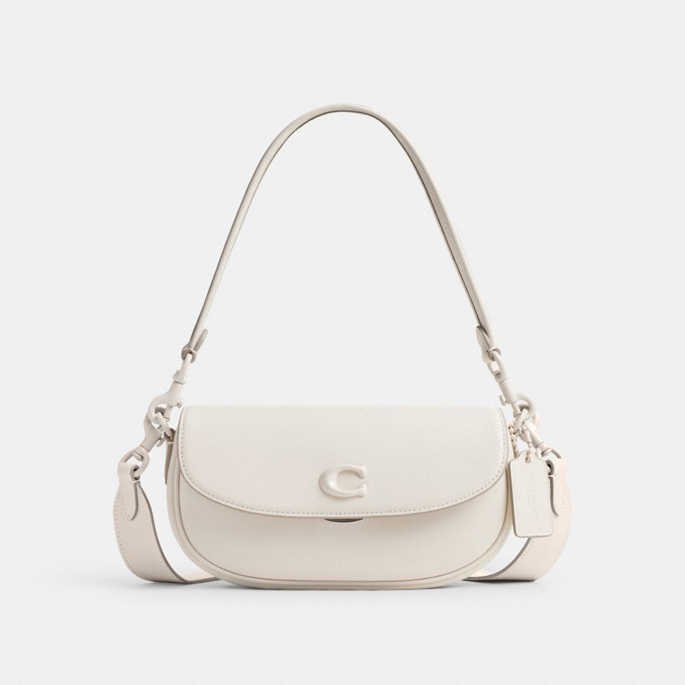 Coach Emmy Saddle Bag 23 Prateadas | COH864819
