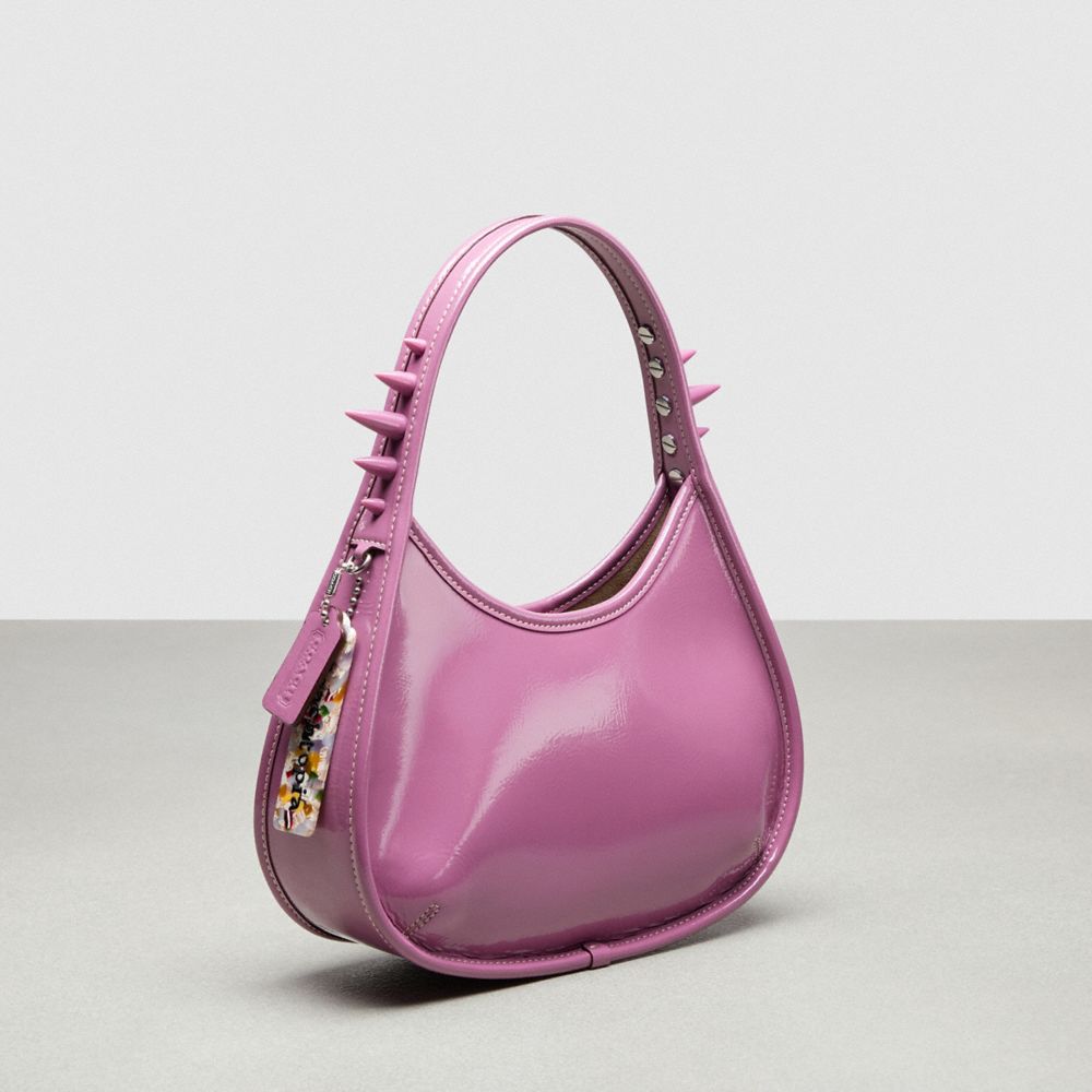 Coach Ergo Bag In Crinkle Patent Coachtopia Leather: Spikes Roxo | COH864779