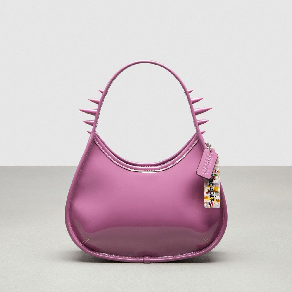 Coach Ergo Bag In Crinkle Patent Coachtopia Leather: Spikes Roxo | COH864779