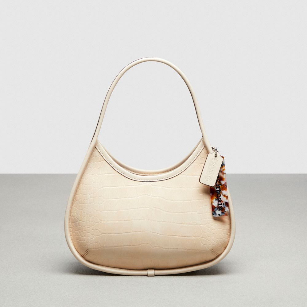Coach Ergo Bag In Croc Embossed Coachtopia Leather Bege | COH865112