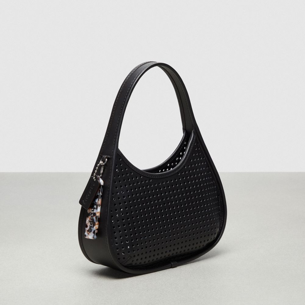 Coach Ergo Bag In Perforated Upcrafted Leather With Cherry Pins Pretas | COH865149