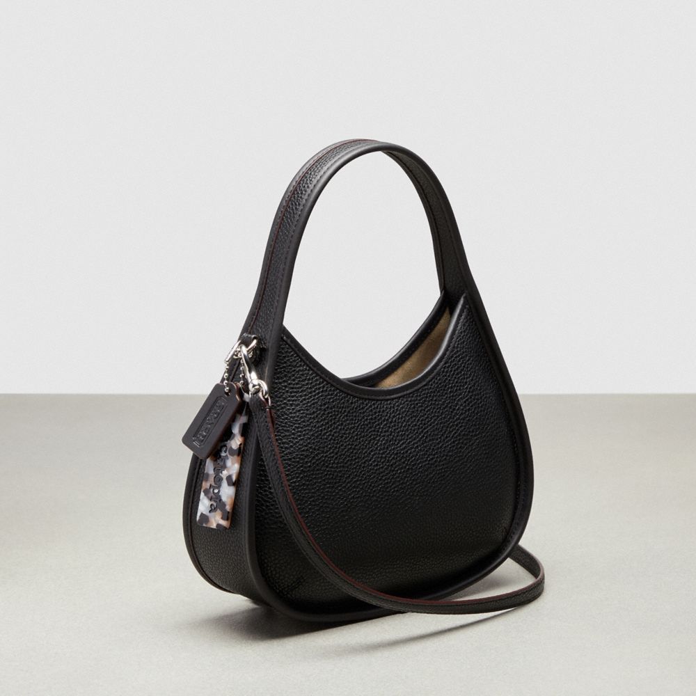 Coach Ergo Bag With Crossbody Strap In Pebbled Coachtopia Leather Pretas | COH865369
