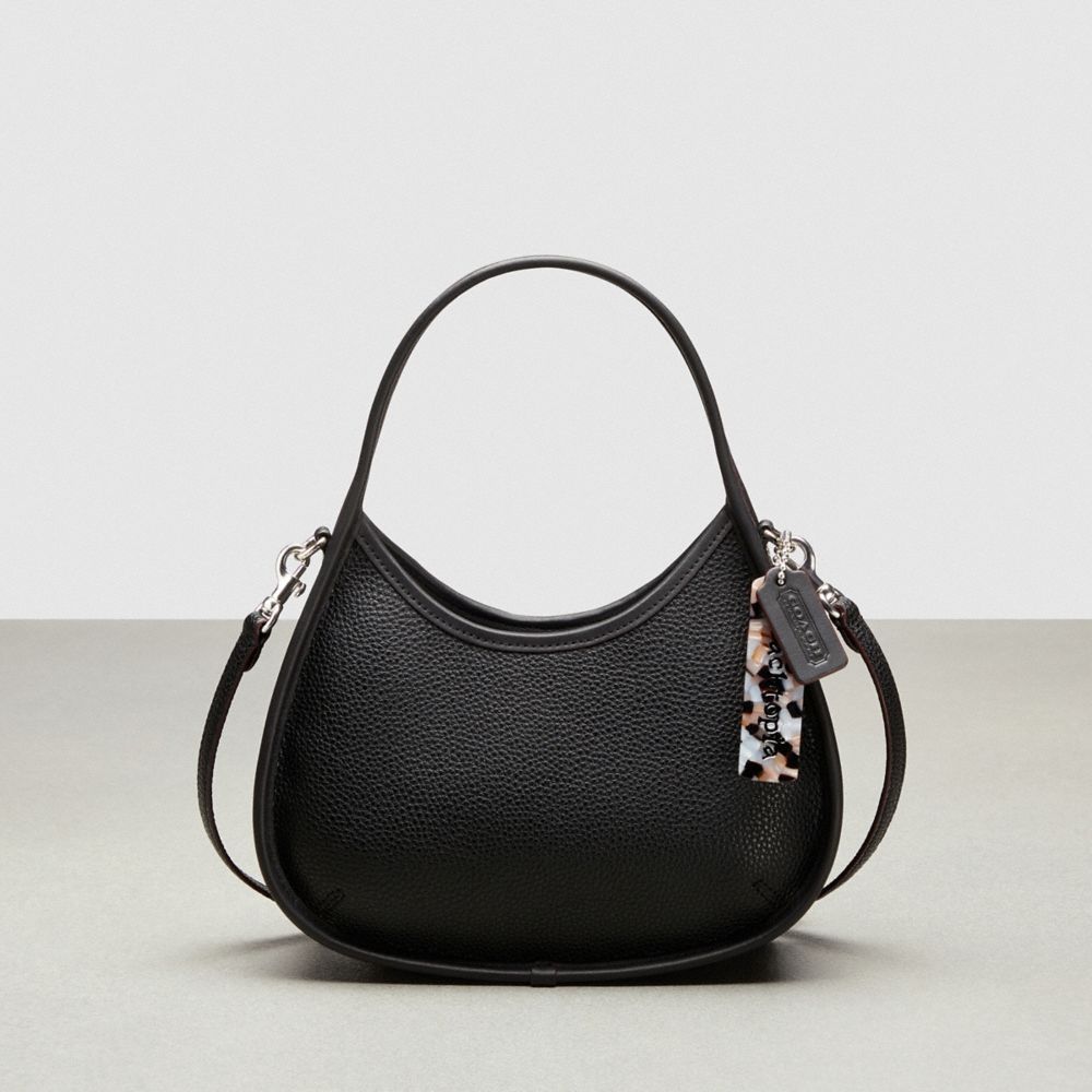 Coach Ergo Bag With Crossbody Strap In Pebbled Coachtopia Leather Pretas | COH865369