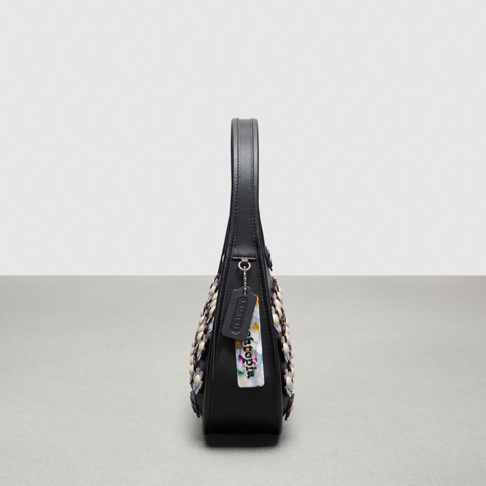 Coach Ergo Bag With Mini Flower Appliqué In Upcrafted Leather Pretas Azuis Multicoloridas | COH864897