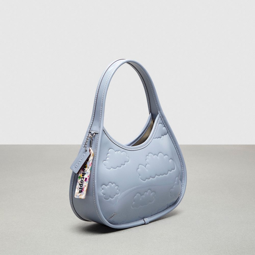 Coach Ergo In Crinkled Patent Coachtopia Leather: Embossed Cloud Print Azuis | COH865126
