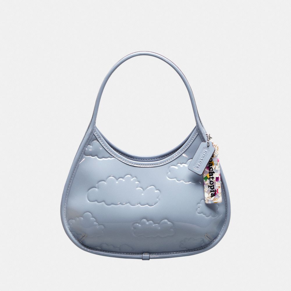 Coach Ergo In Crinkled Patent Coachtopia Leather: Embossed Cloud Print Azuis | COH865126