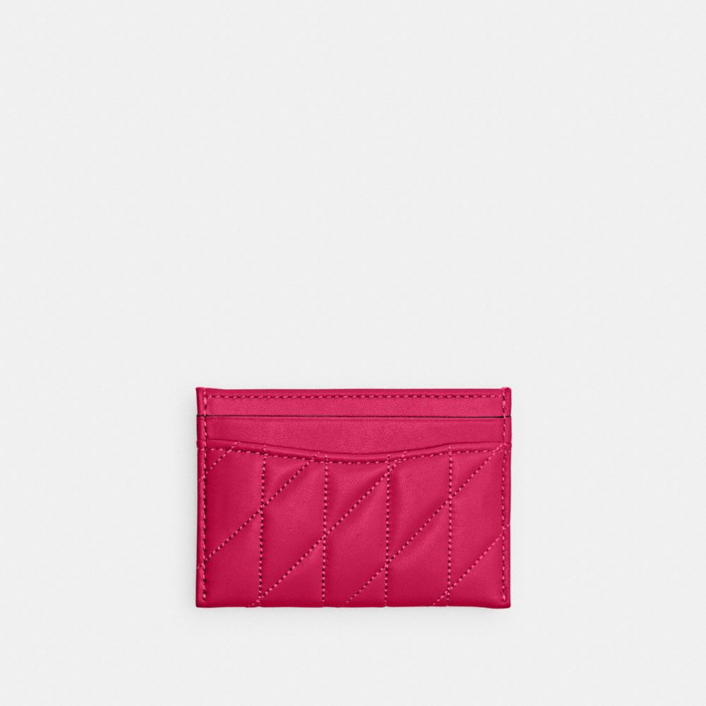 Coach Essential Card Case With Pillow Quilting Prateadas | COH865529