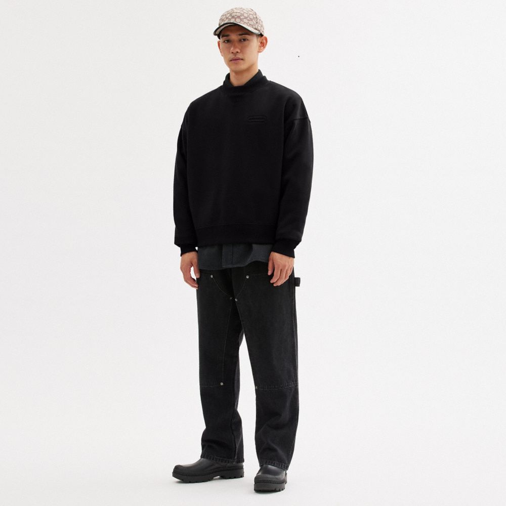 Coach Essential Crewneck Pretas | COH865955
