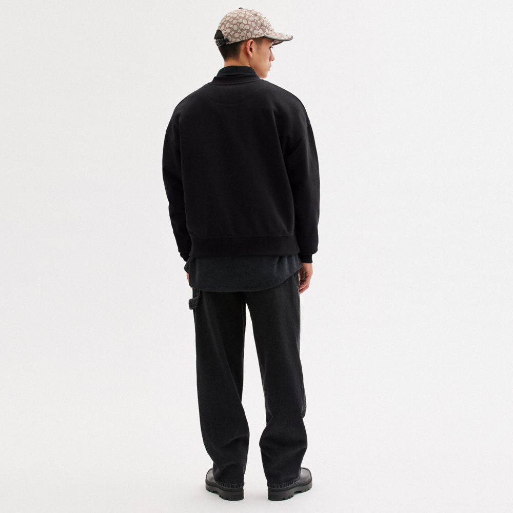 Coach Essential Crewneck Pretas | COH865955