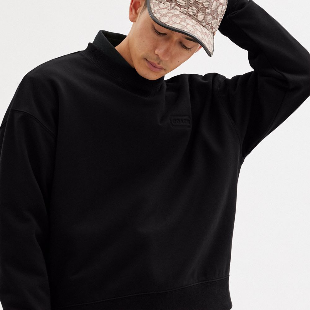 Coach Essential Crewneck Pretas | COH865955