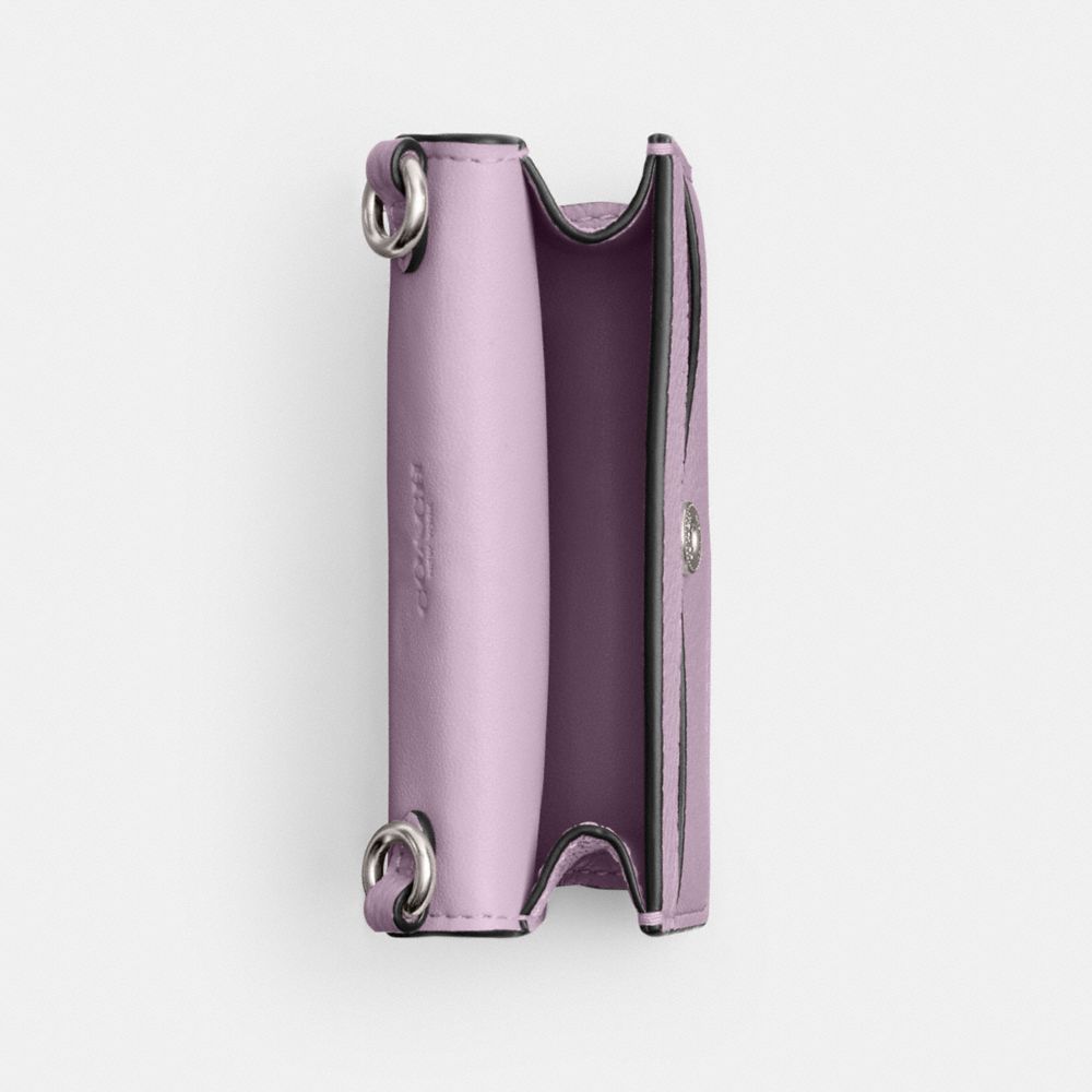 Coach Essential Half Flap Card Case Prateadas Roxo | COH865551