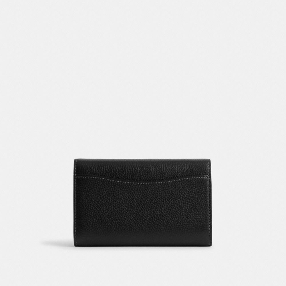 Coach Essential Medium Flap Wallet Pretas | COH865507
