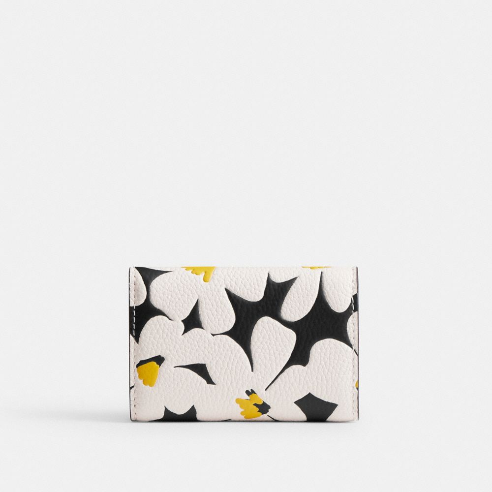 Coach Essential Mini Trifold Wallet With Floral Print Multicoloridas | COH865590