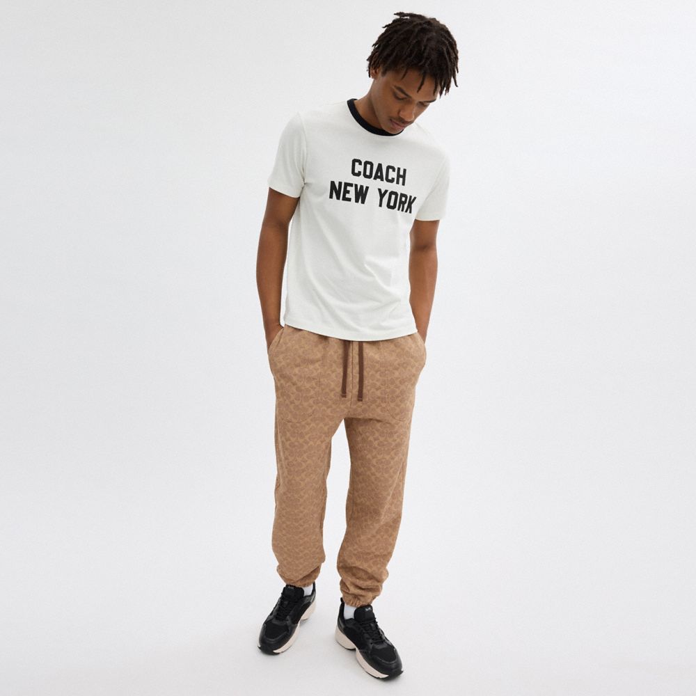 Coach Essential Signature Joggers Marrom | COH866949