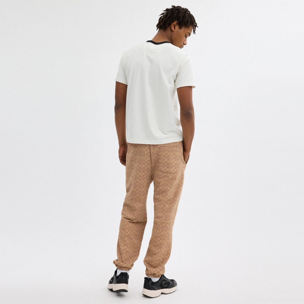 Coach Essential Signature Joggers Marrom | COH866949