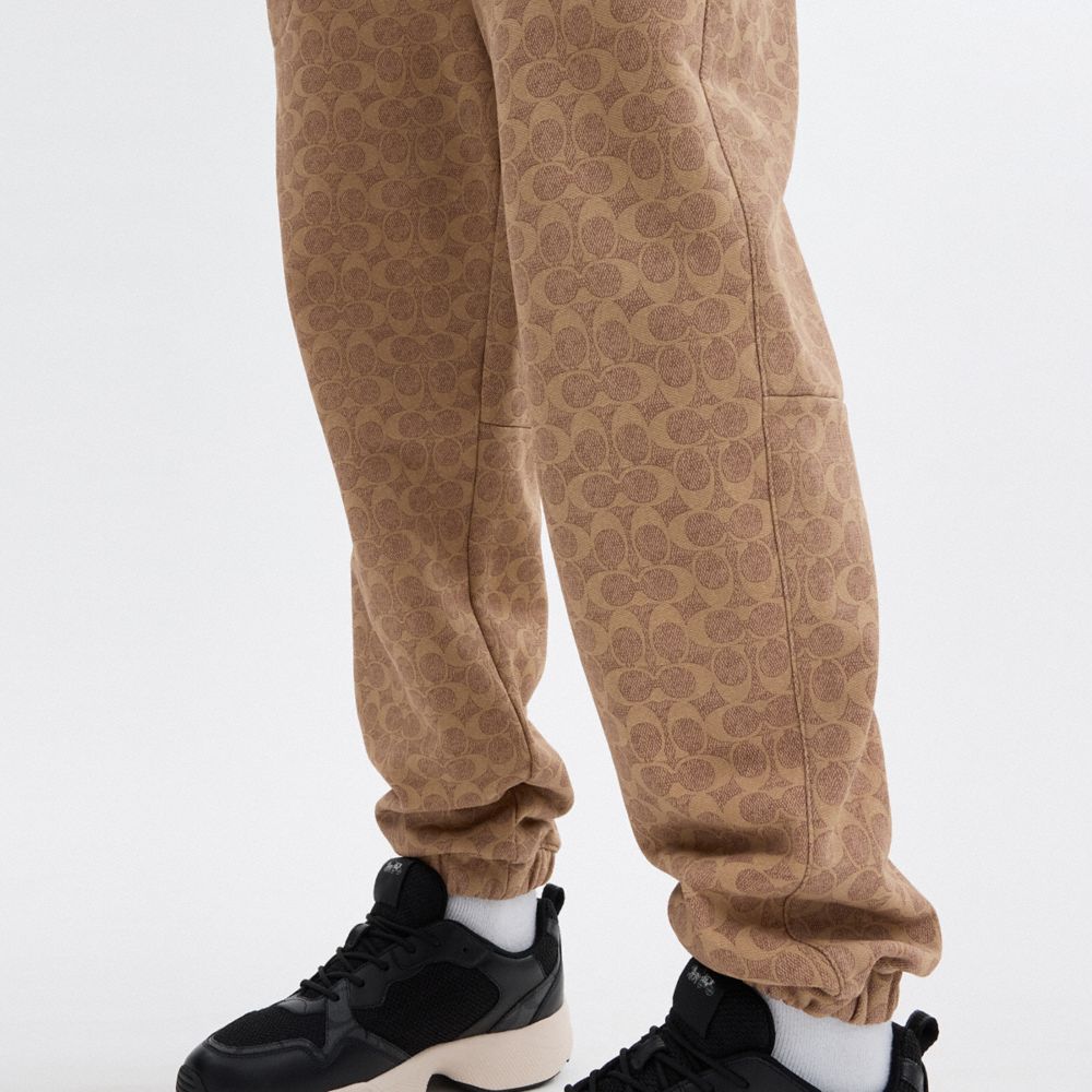 Coach Essential Signature Joggers Marrom | COH866949