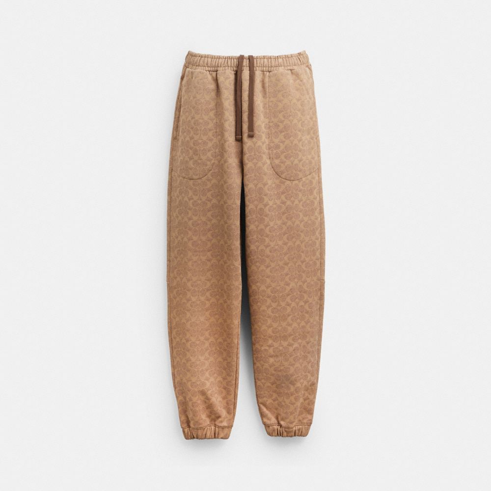 Coach Essential Signature Joggers Marrom | COH866949