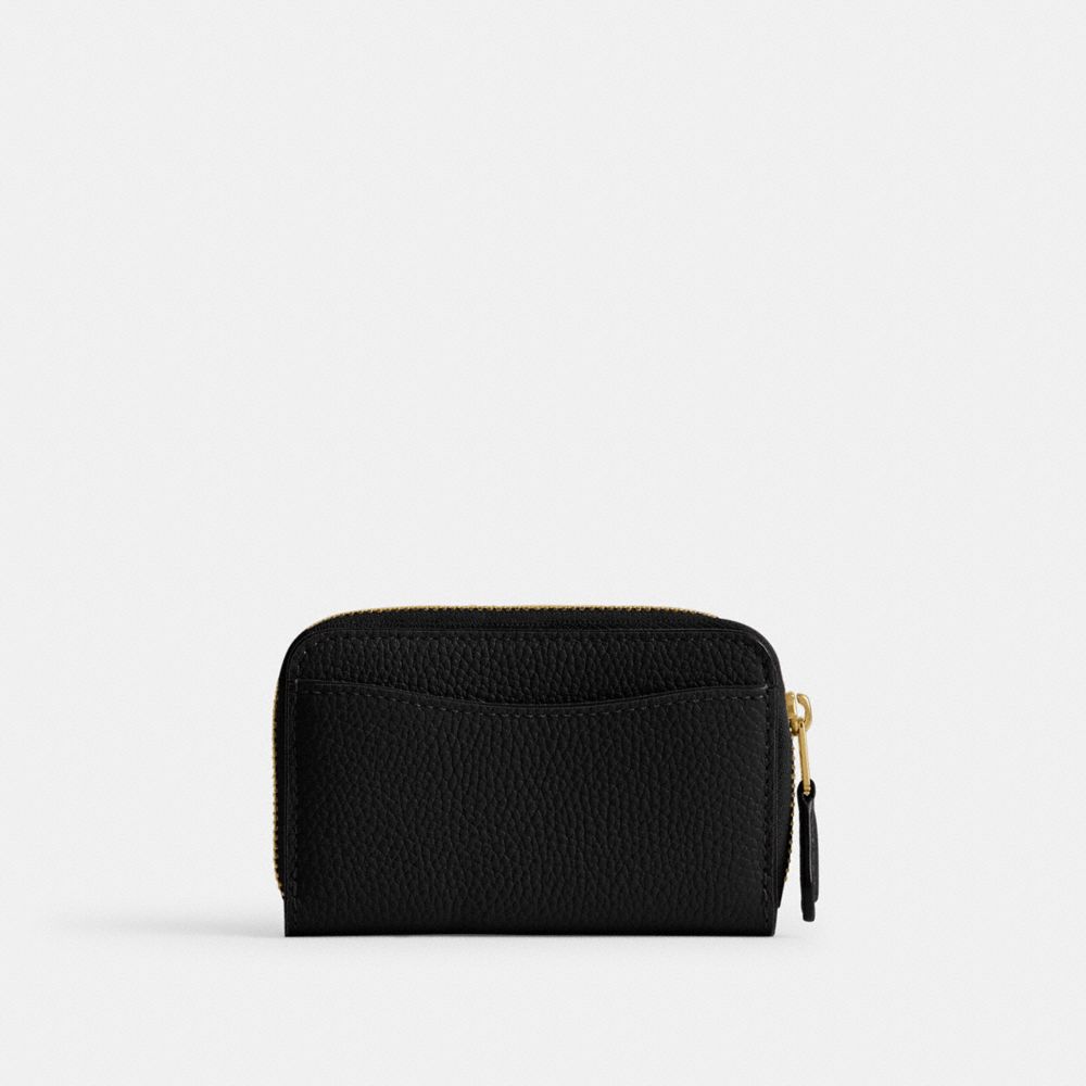 Coach Essential Small Zip Around Card Case Pretas | COH865554