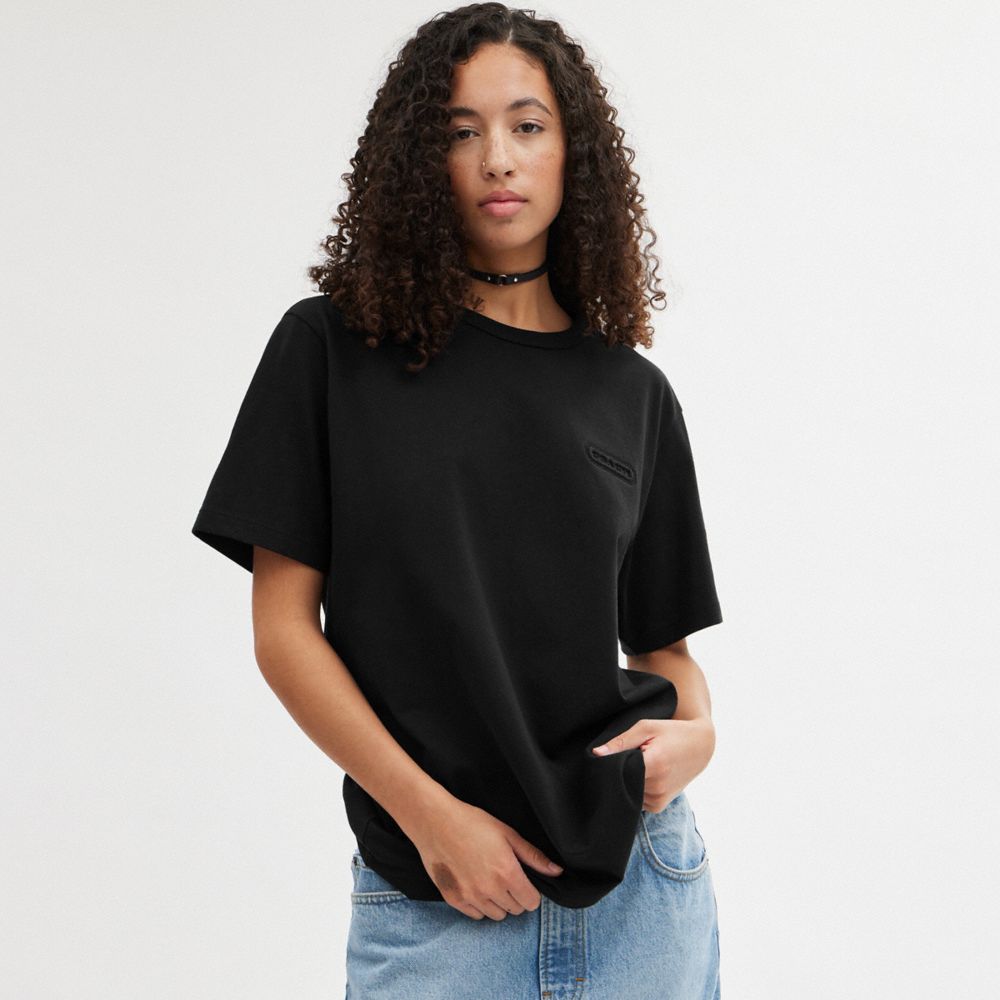 Coach Essential T Shirt Pretas | COH866914