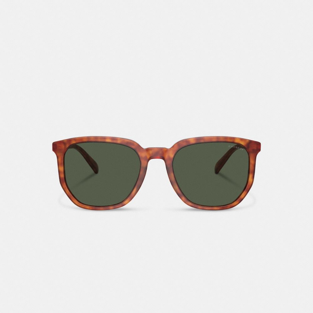 Coach Geometric Square Sunglasses Verdes | COH867059