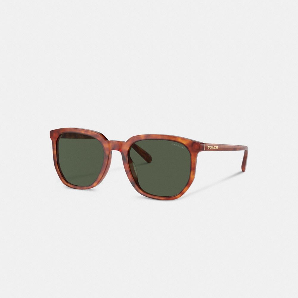 Coach Geometric Square Sunglasses Verdes | COH867059