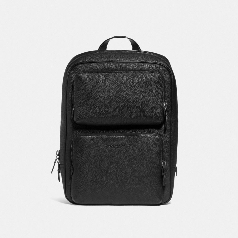 Coach Gotham Backpack Pretas Cobre Pretas | COH866501