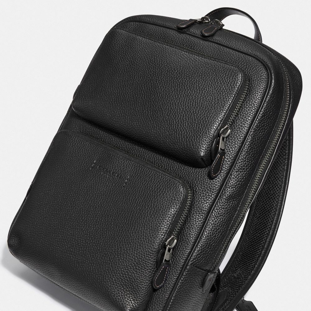Coach Gotham Backpack Pretas Cobre Pretas | COH865464