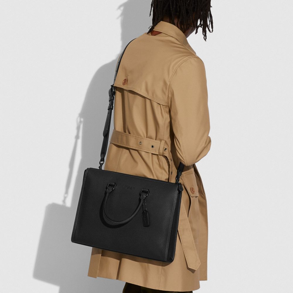 Coach Gotham Folio Bag Pretas Cobre Pretas | COH866532