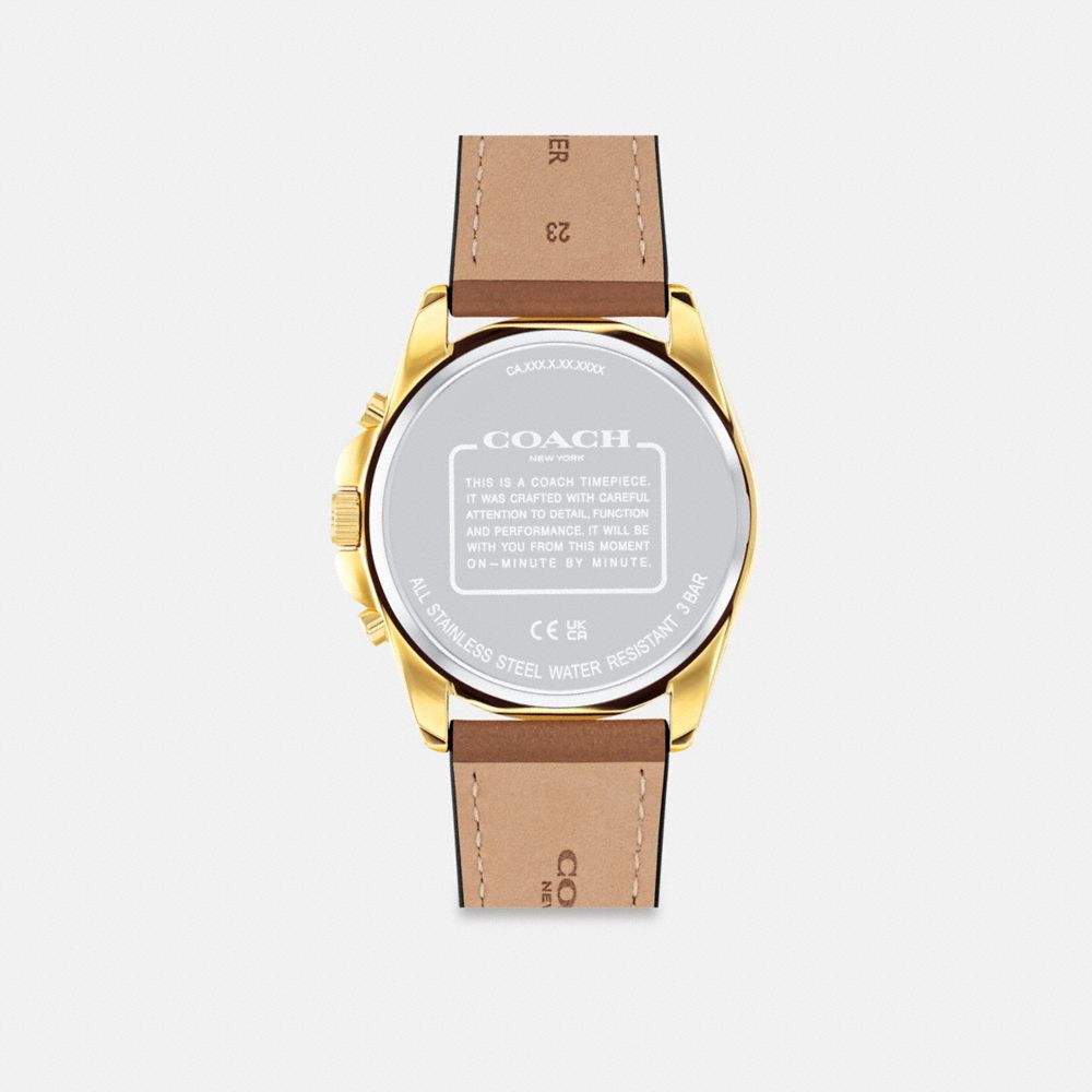 Coach Greyson Watch, 43 Mm Marrom | COH866255