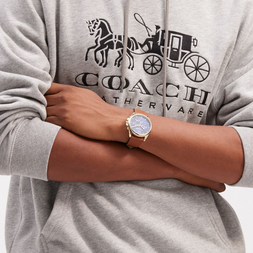 Coach Greyson Watch, 43 Mm Marrom | COH866957