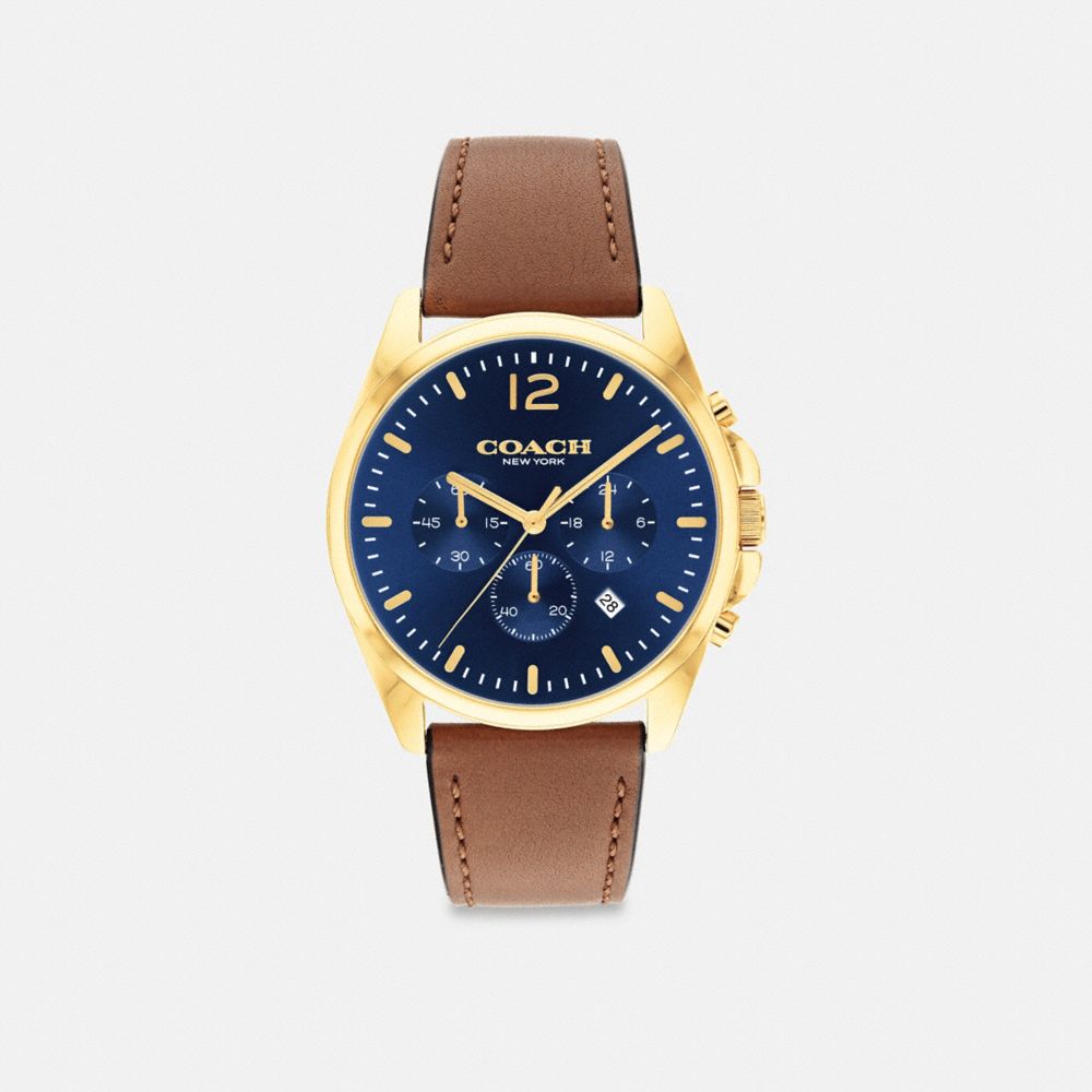 Coach Greyson Watch, 43 Mm Marrom | COH866957