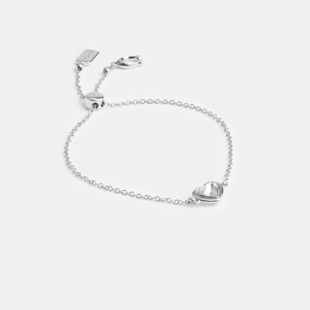 Coach Halo Heart Slider Bracelet Prateadas | COH866184