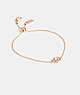 Coach Halo Tea Rose Slider Bracelet Rosa Douradas | COH866128