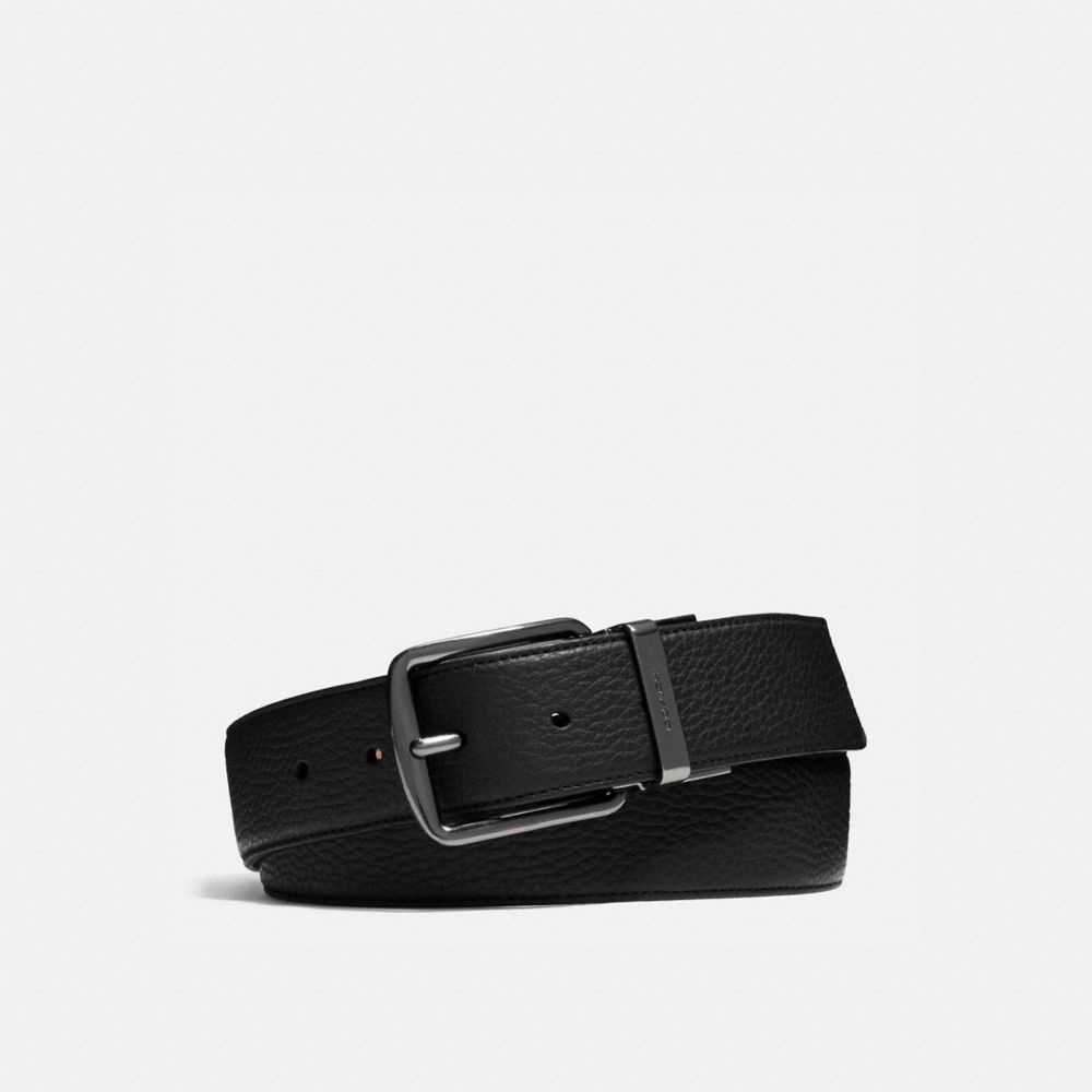 Coach Harness Buckle Cut To Size Reversible Belt, 38 Mm Pretas | COH866993