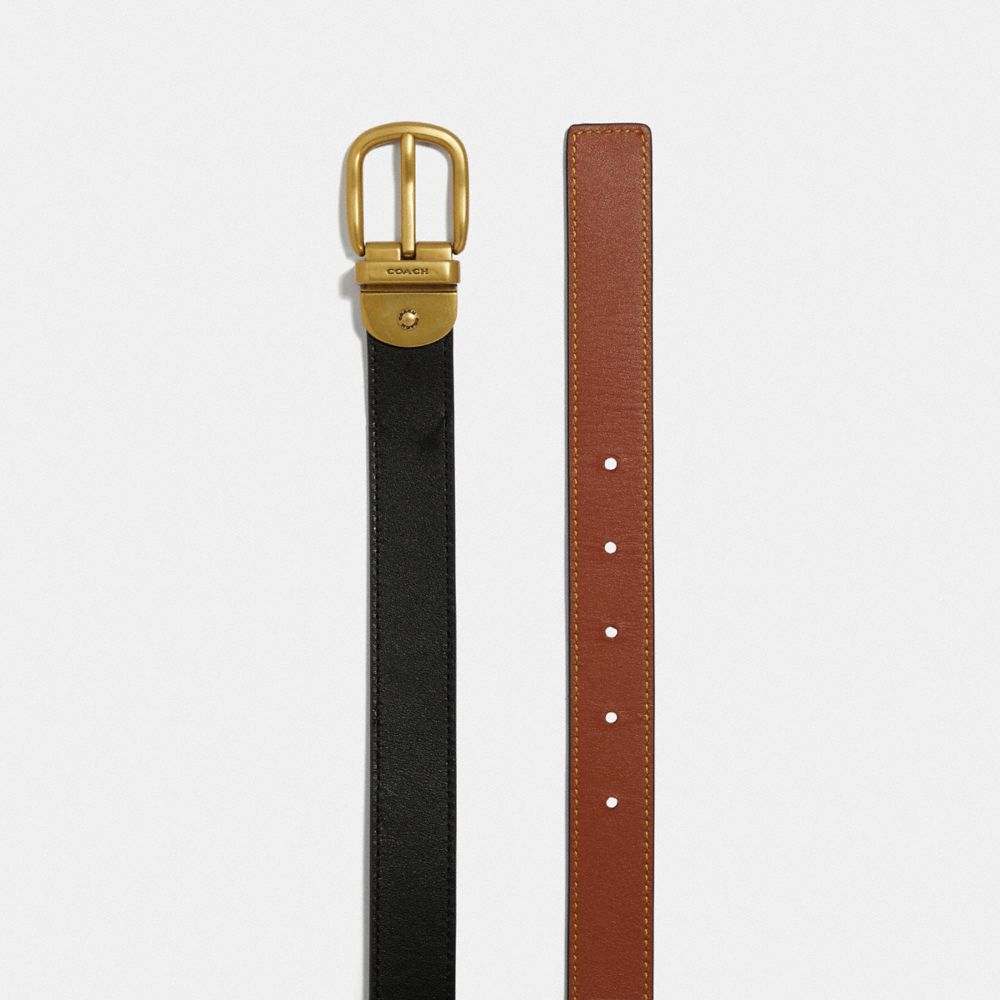 Coach Harness Buckle Reversible Belt, 25 Mm Pretas | COH866314