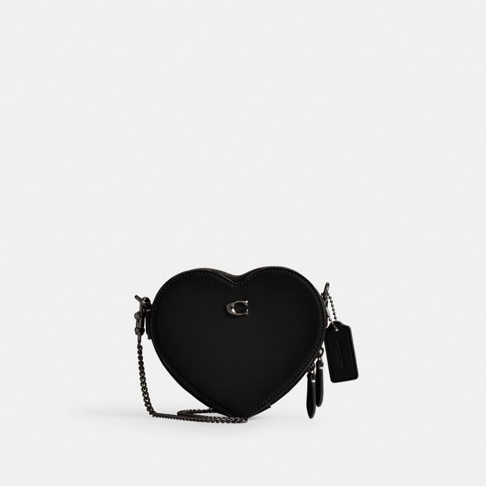 Coach Heart Crossbody Bag 14 Azuis Cinzentas Pretas | COH865321