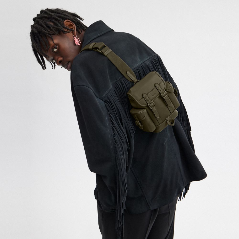 Coach Hitch Backpack 13 Verdes | COH866582