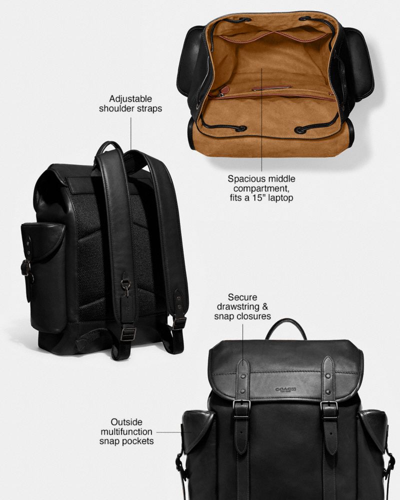 Coach Hitch Backpack Chocolate | COH865454