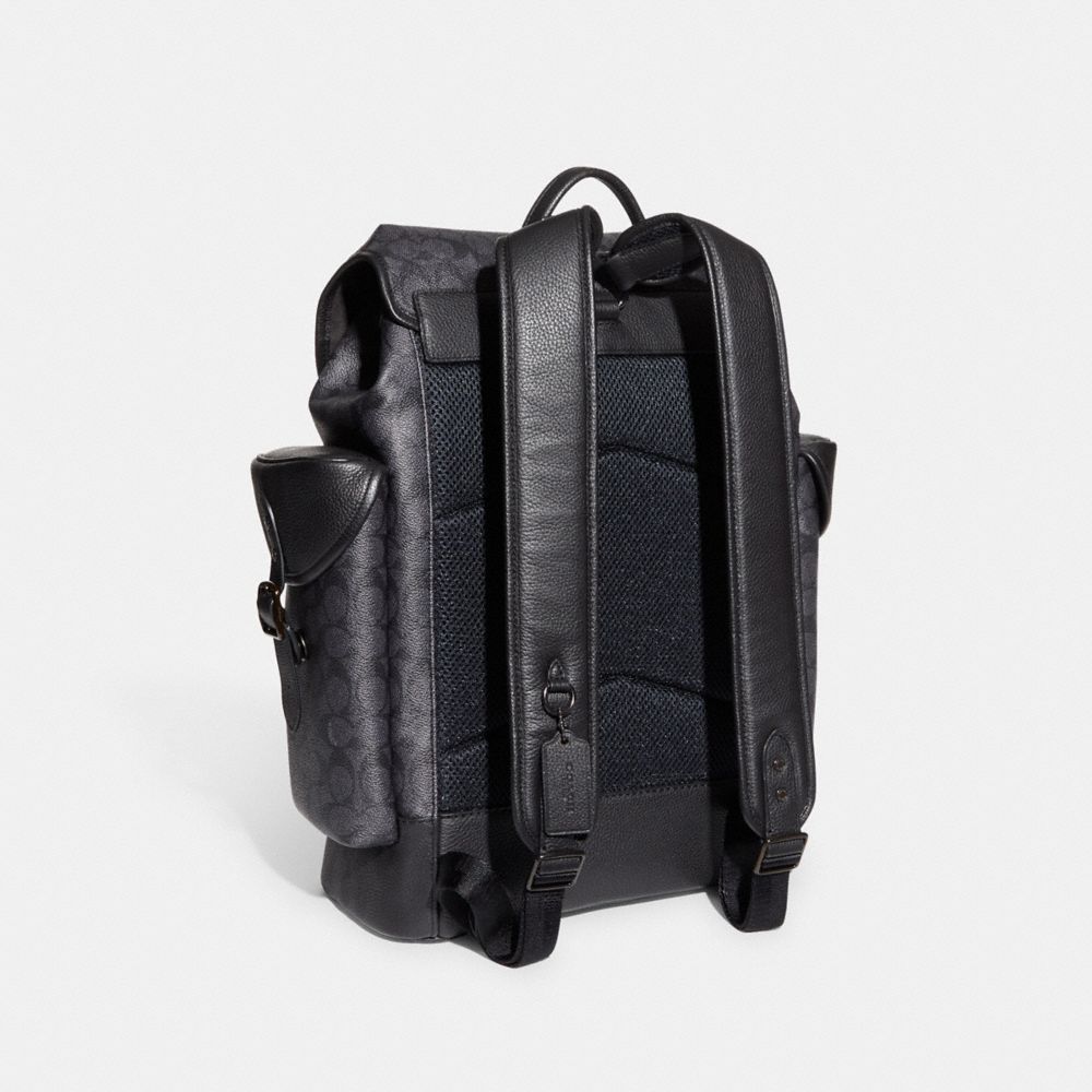 Coach Hitch Backpack In Signature Canvas Cinzentas | COH866506
