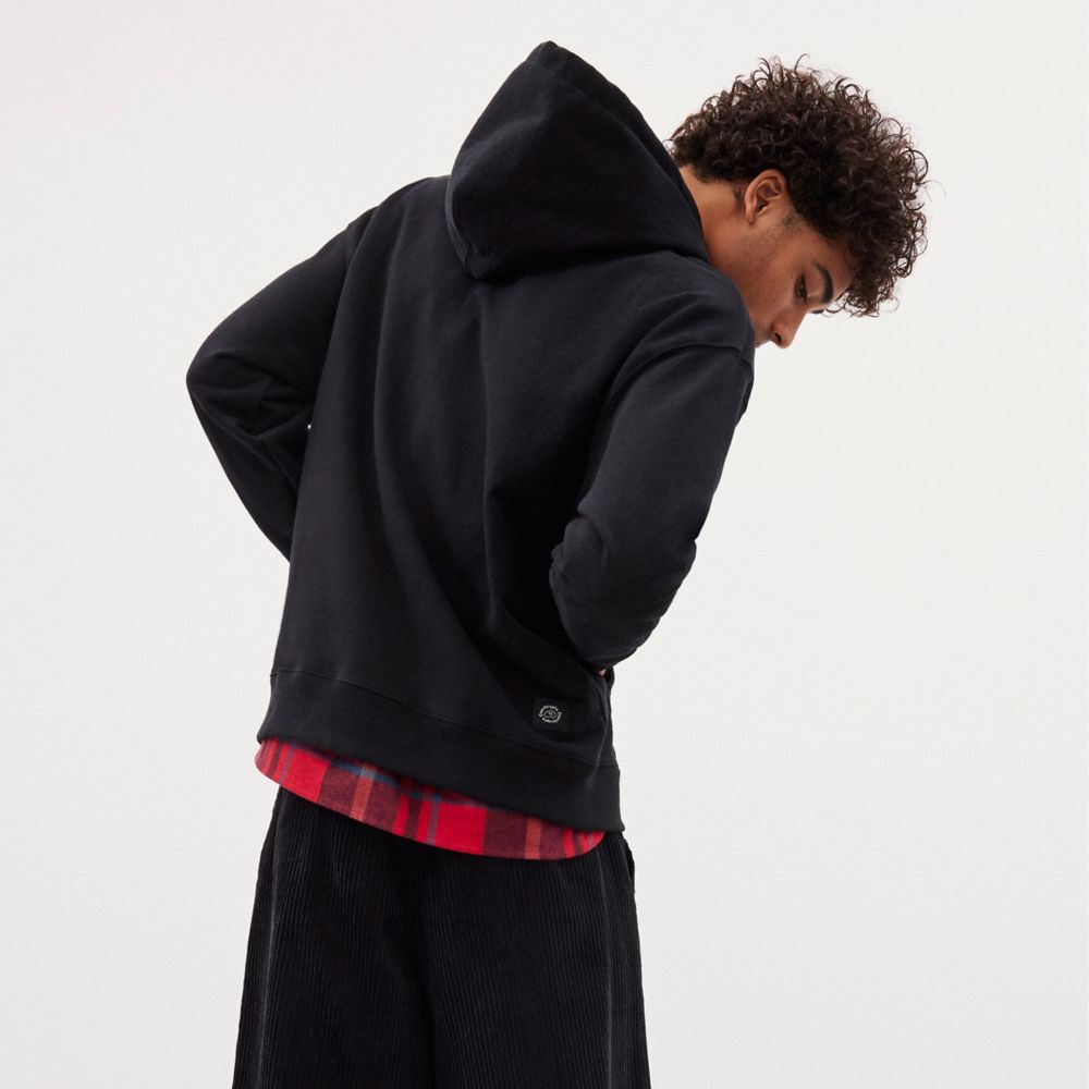 Coach Hoodie: Coachtopia Graphic Label Pretas | COH866893
