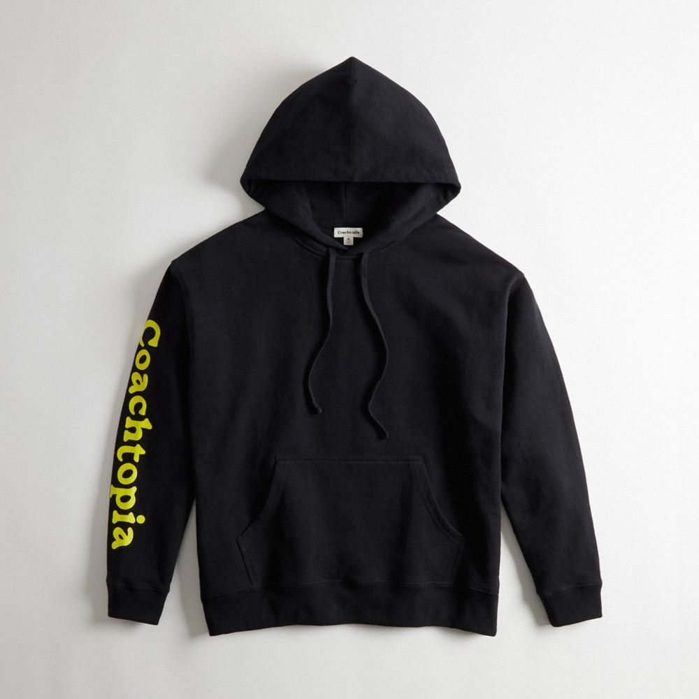 Coach Hoodie In 98% Recycled Cotton: 3 Clouds Pretas | COH866895