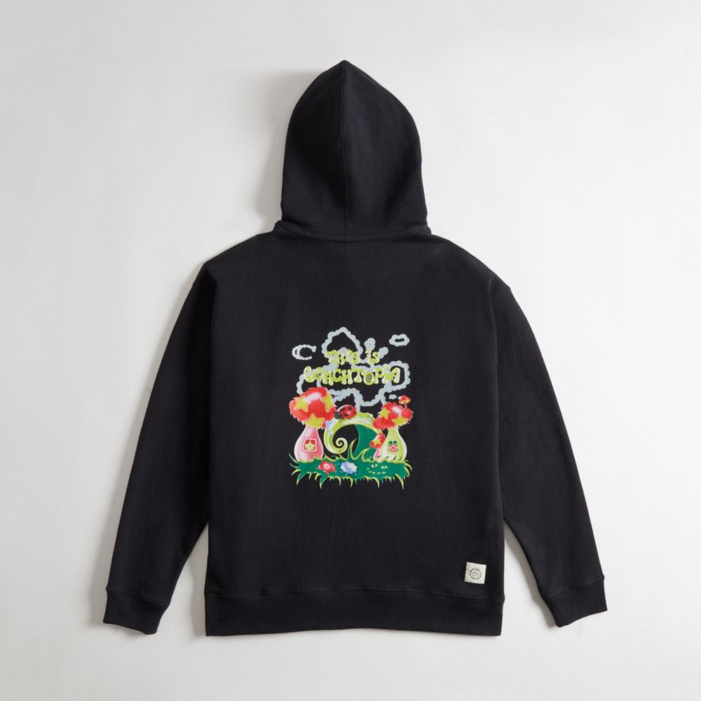 Coach Hoodie In 98% Recycled Cotton: This Is Coachtopia Pretas | COH866897