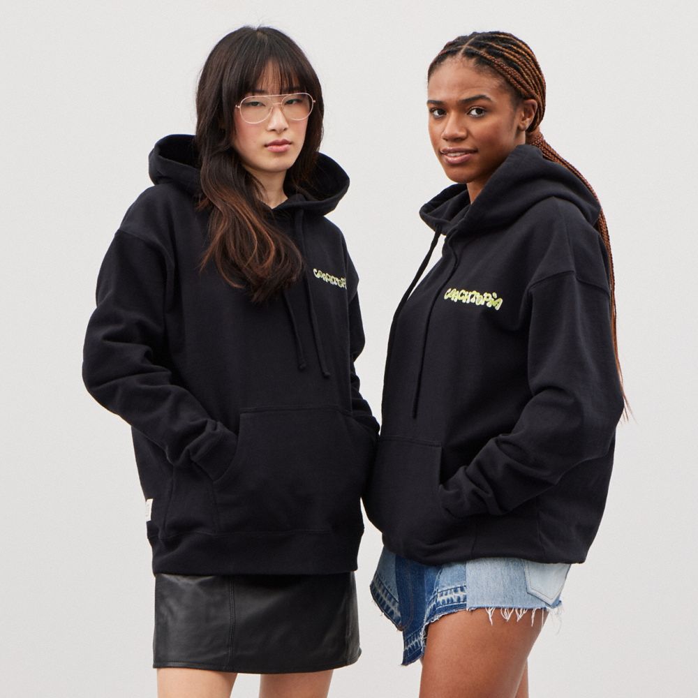 Coach Hoodie In 98% Recycled Cotton: This Is Coachtopia Pretas | COH866897