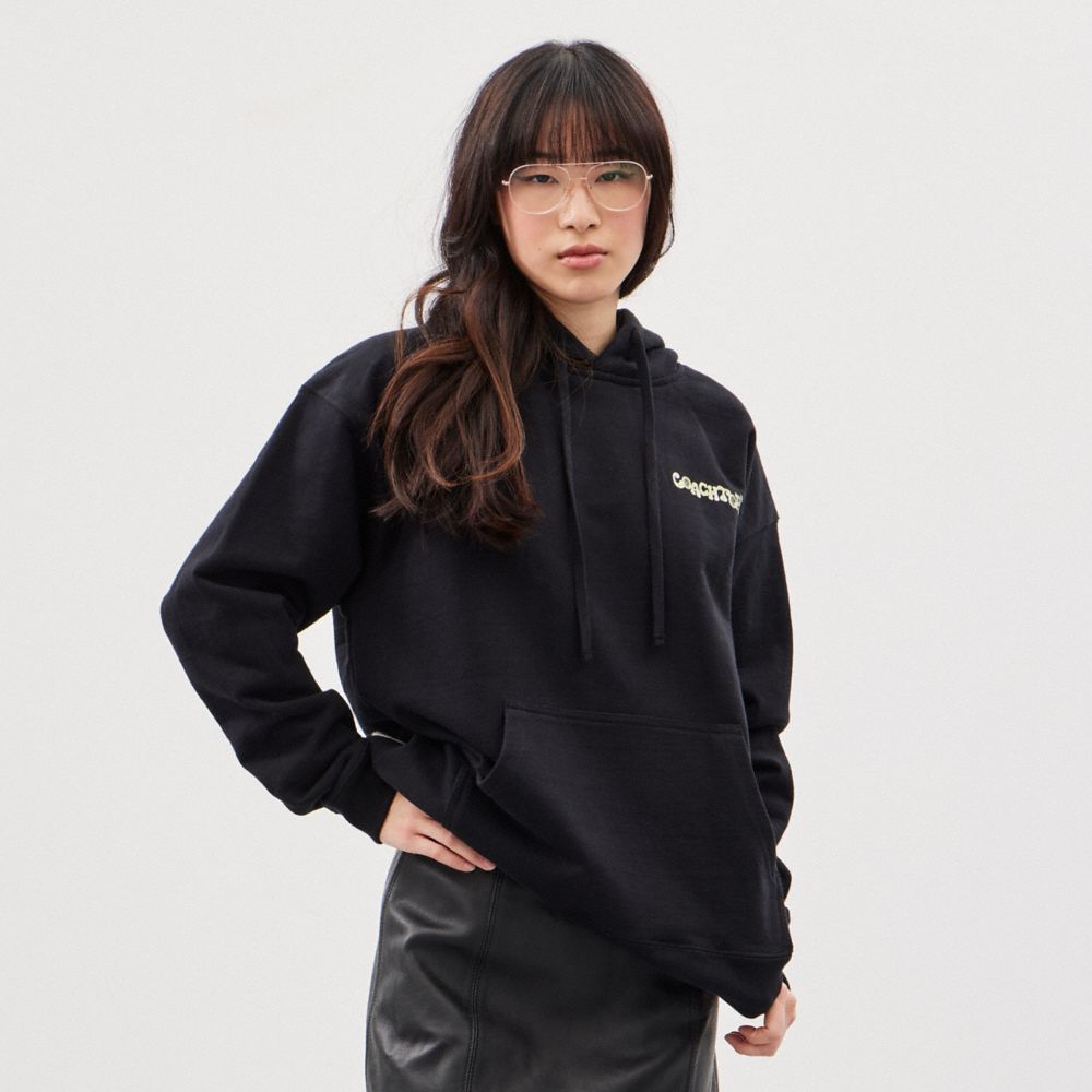 Coach Hoodie In 98% Recycled Cotton: This Is Coachtopia Pretas | COH866897